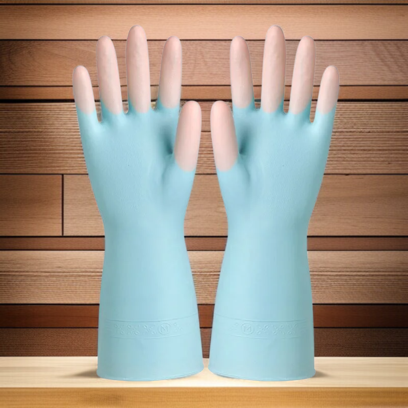 Thick Nonslip Durable Kitchen Gloves, Oil-proof and Waterproof, Easy to Clean