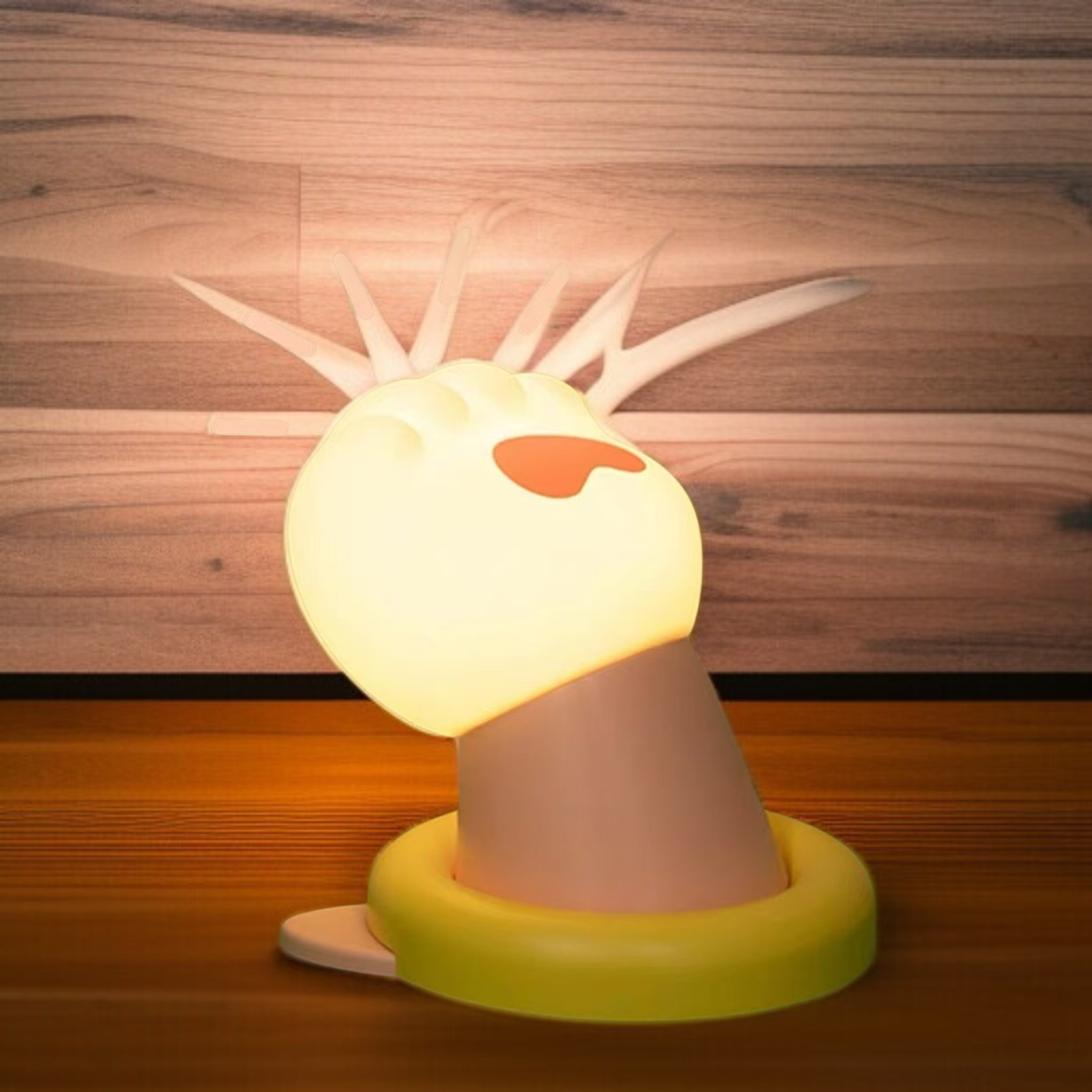 Lámpara de mesa táctil con pata de gato adorable, compañera para dormir en el dormitorio