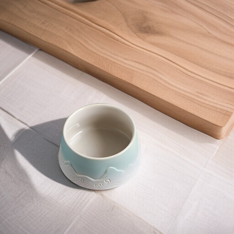 グラデーションカラーの仏壇用香炉、香立て付き香皿、和風陶器製平底香炉、九穴香立て付き家庭用香炉、茶道用香立て、香卓上置物