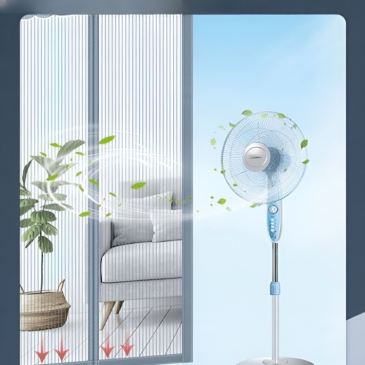 실내 자석 흡인 블라인드 모기 방지 금강망 자석 자석 흡인 펀치 프리 커튼 암호화 블라인드