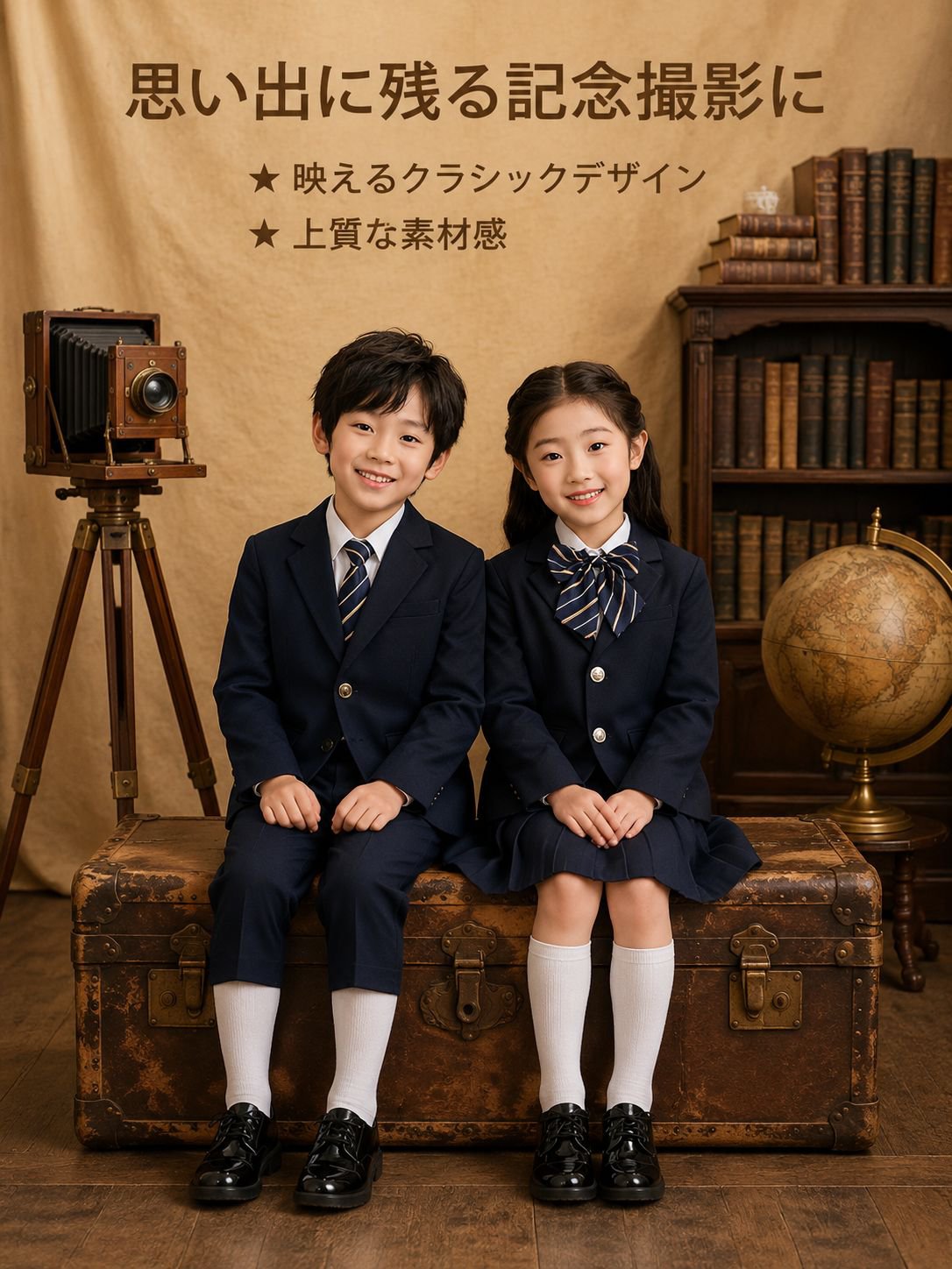 春夏新作 キッズ英国風幼稚園制服 小学生制服 発表衣装