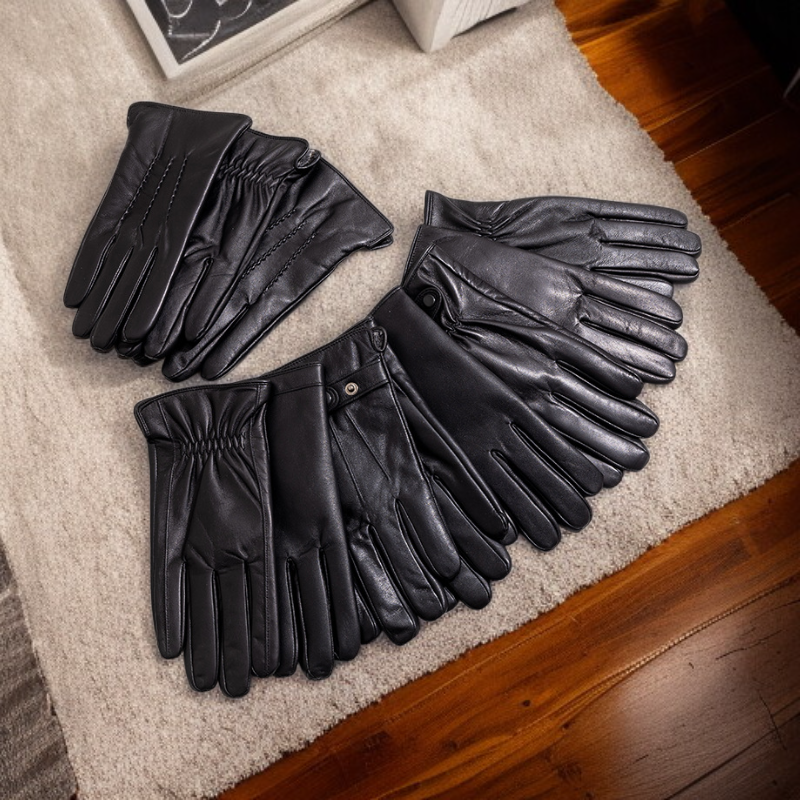 남성용 천연 양가죽 장갑