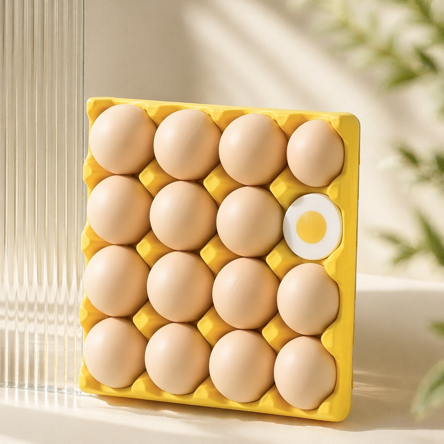 Porte-œufs créatif aimanté pour réfrigérateur