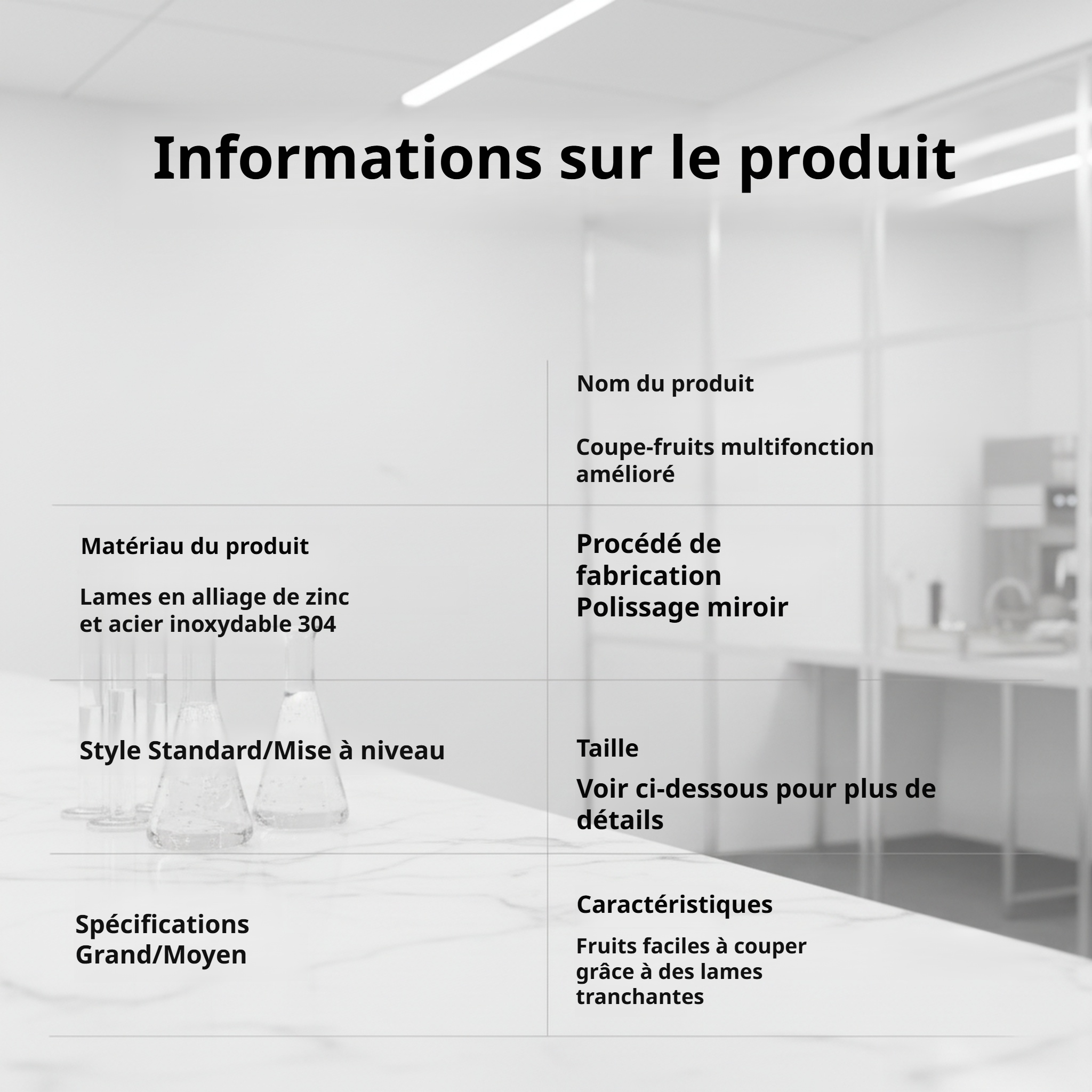 Diviseur de pommes en acier inoxydable 316
