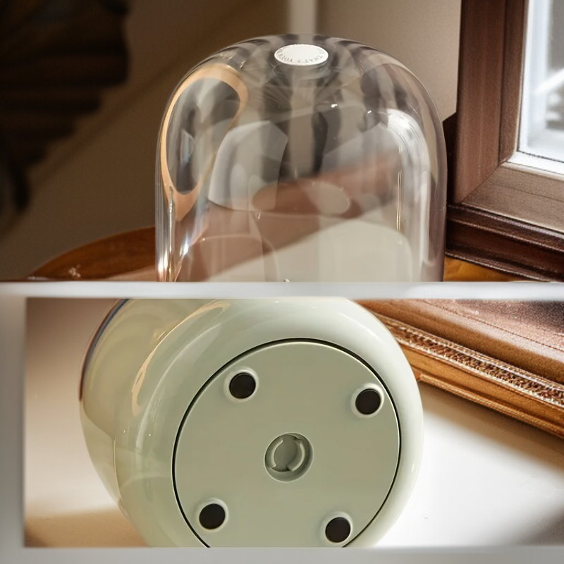 360도 회전 방진 뚜껑 메이크업 브러시 정리대 데스크톱