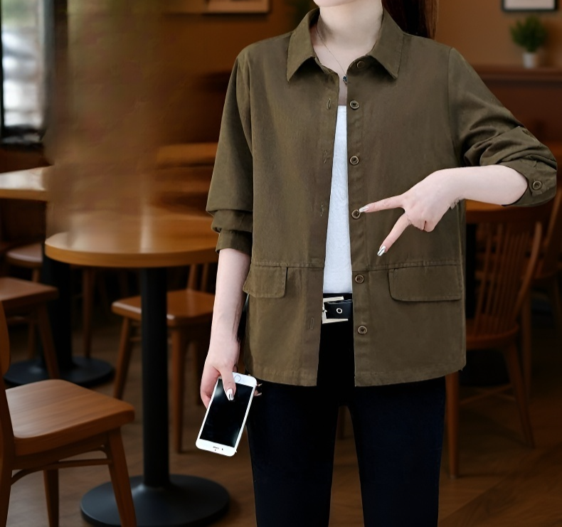 耐久性に優れたワークジャケットシャツ