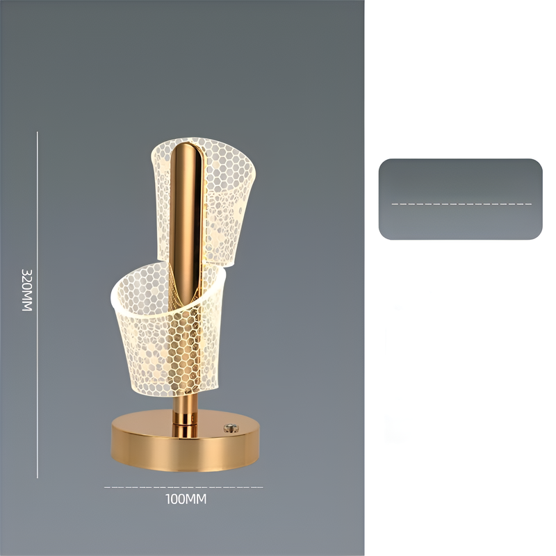 Lámpara de cabecera nórdica con forma de mariposa creativa