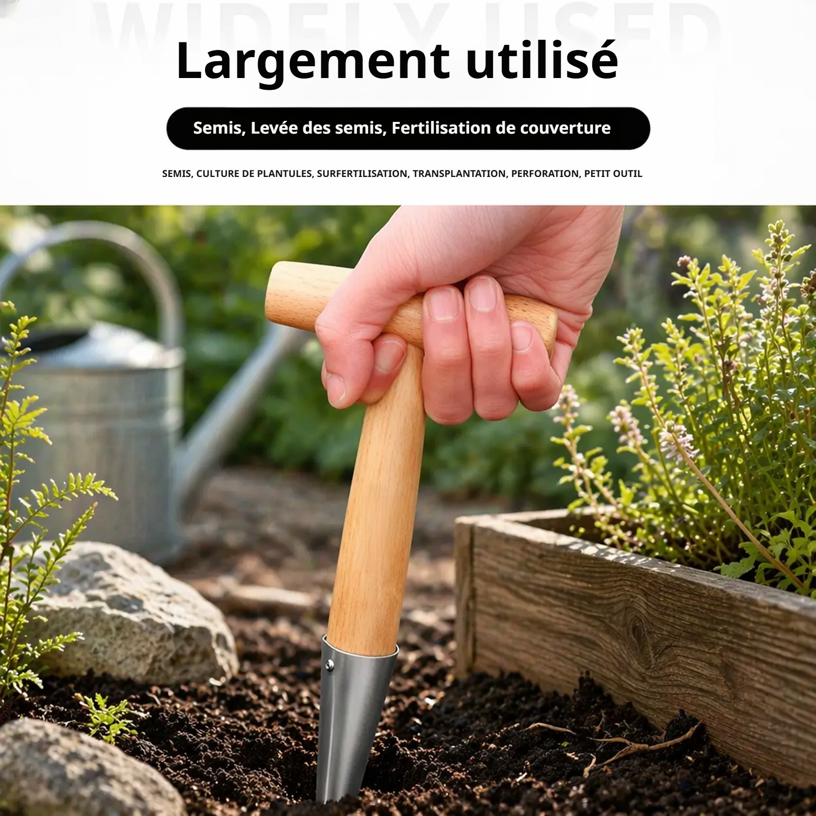 Outil de semis résistant à la corrosion