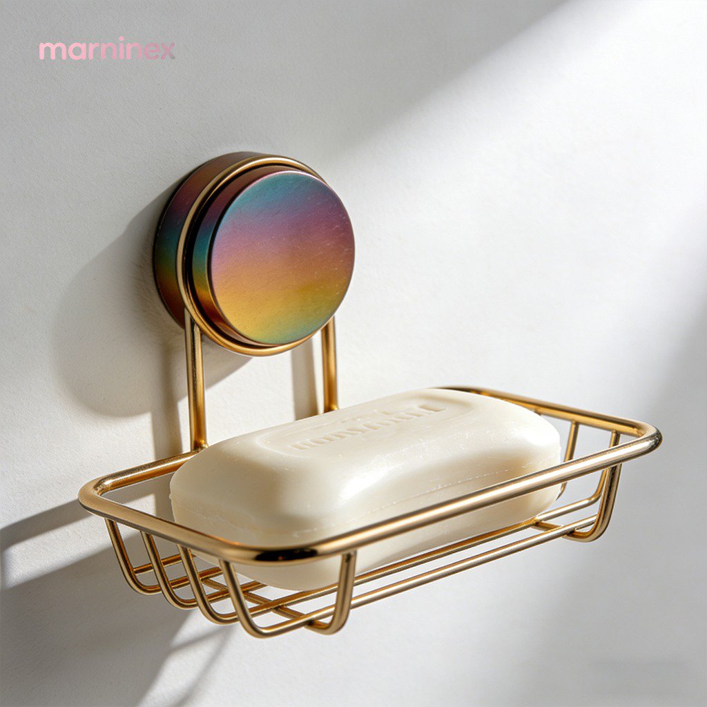 Jabonera colgante de acero inoxidable