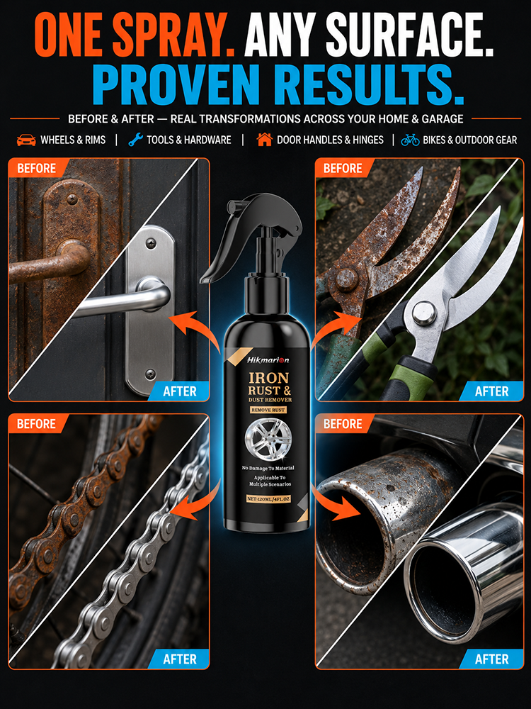 [Instant Rust Removal] One-Spray Rust Remover