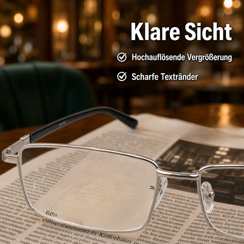 Hochauflösende tragbare Lesebrille – Ihr mobiler Lesehelfer