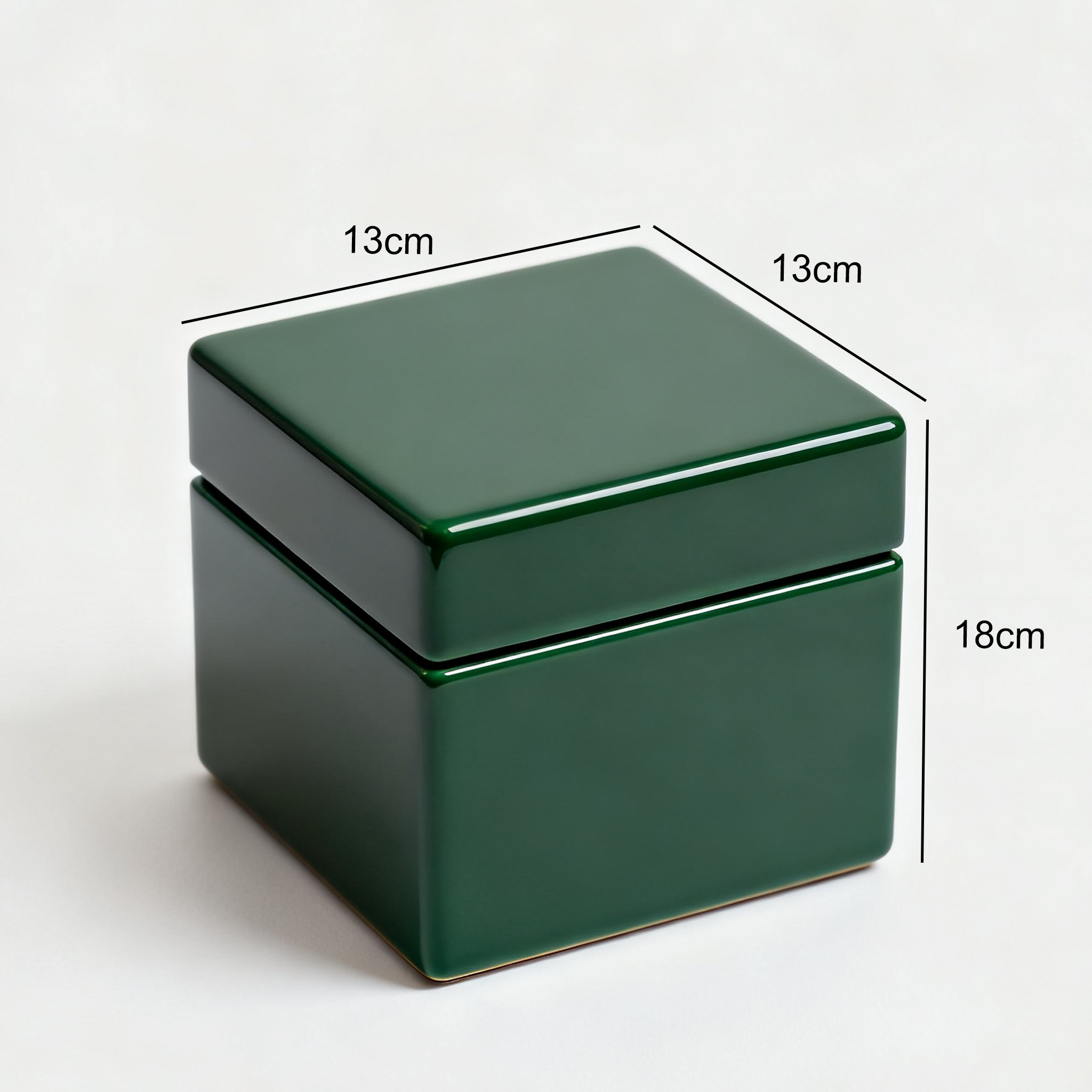 กล่องเครื่องเขินสีเขียวหยกสำหรับเก็บเครื่องประดับ