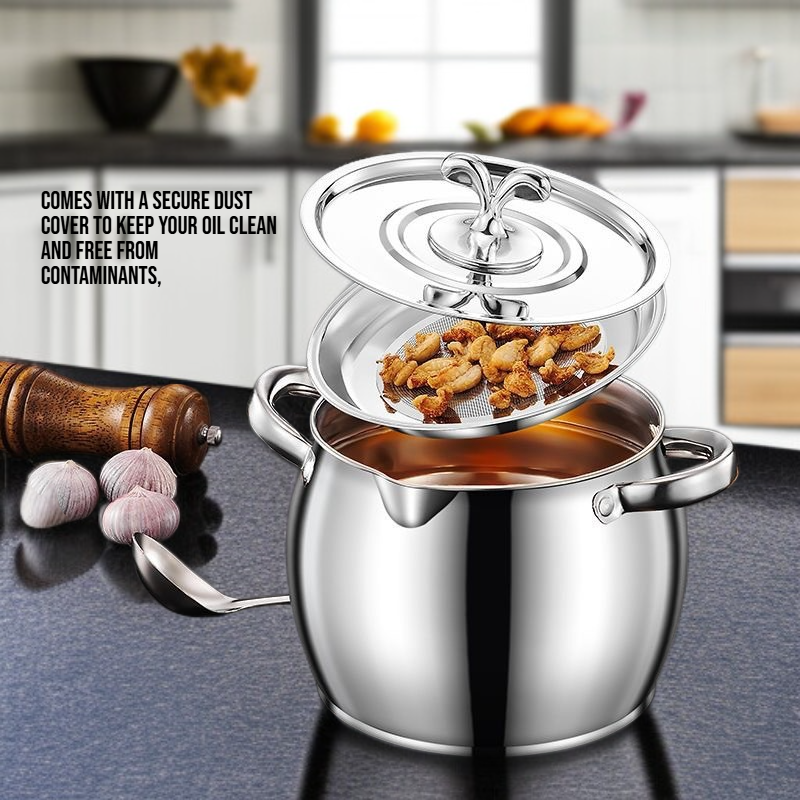 Stainless Steel Grease Filter Pot with Dust Cover