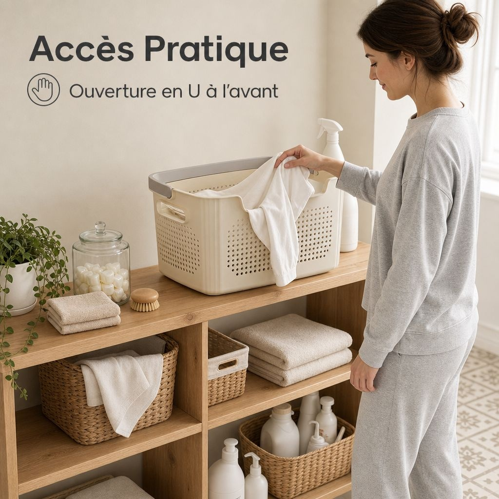 Grand panier à linge sale