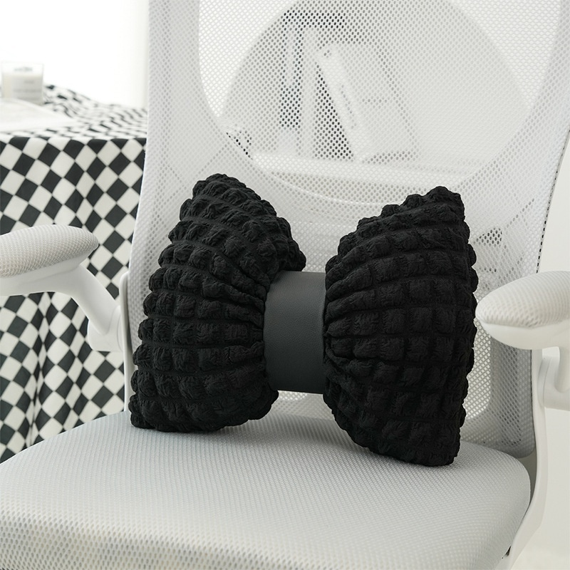 Home Decorative Bow Pillow Solid Color Sofa Cushion