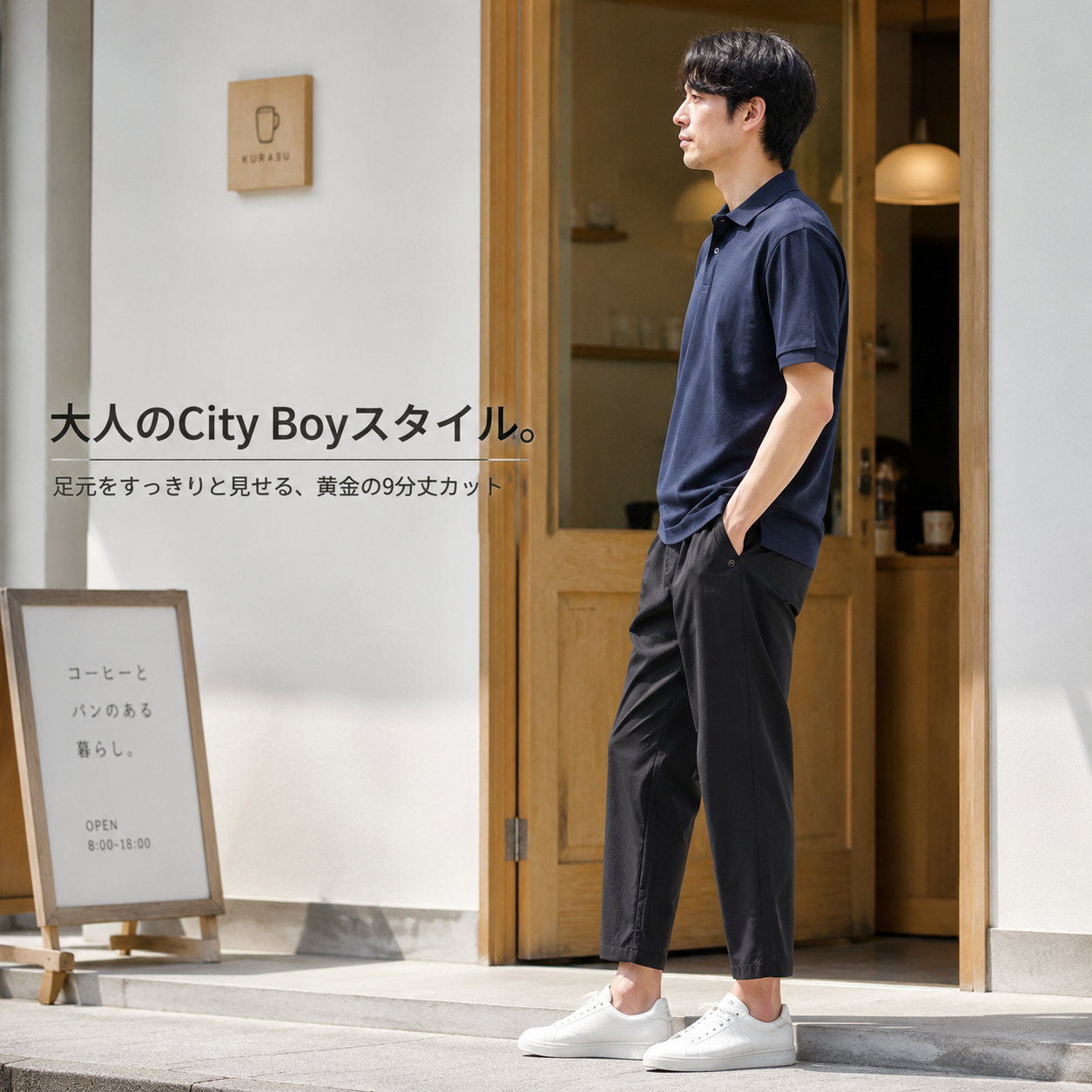 薄手ナイロンアイスシルク九分丈カジュアルパンツ