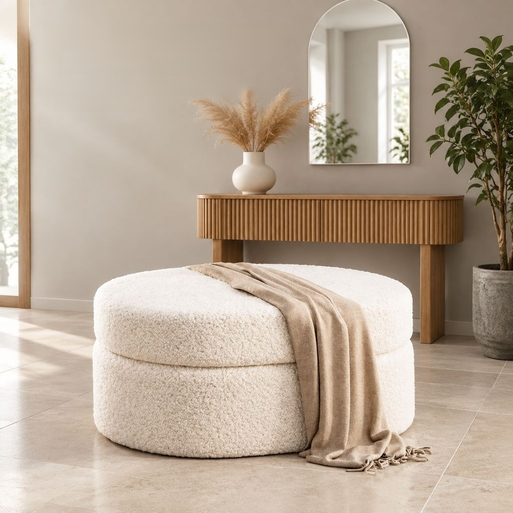 Sitzbank mit Stauraum Polsterhocker Schuhbank Langer Hocker Umkleide Flur