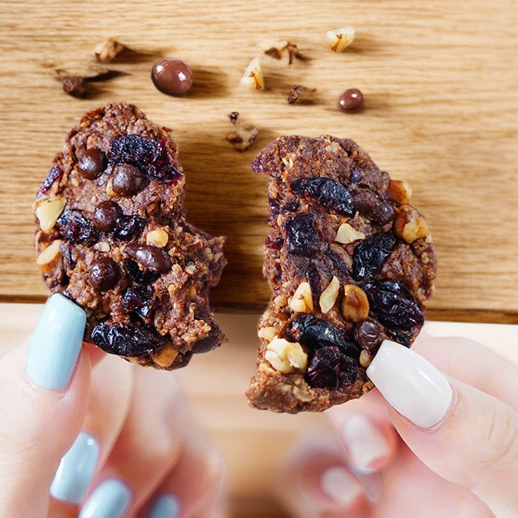 チアシードクランベリーオートミールクッキー