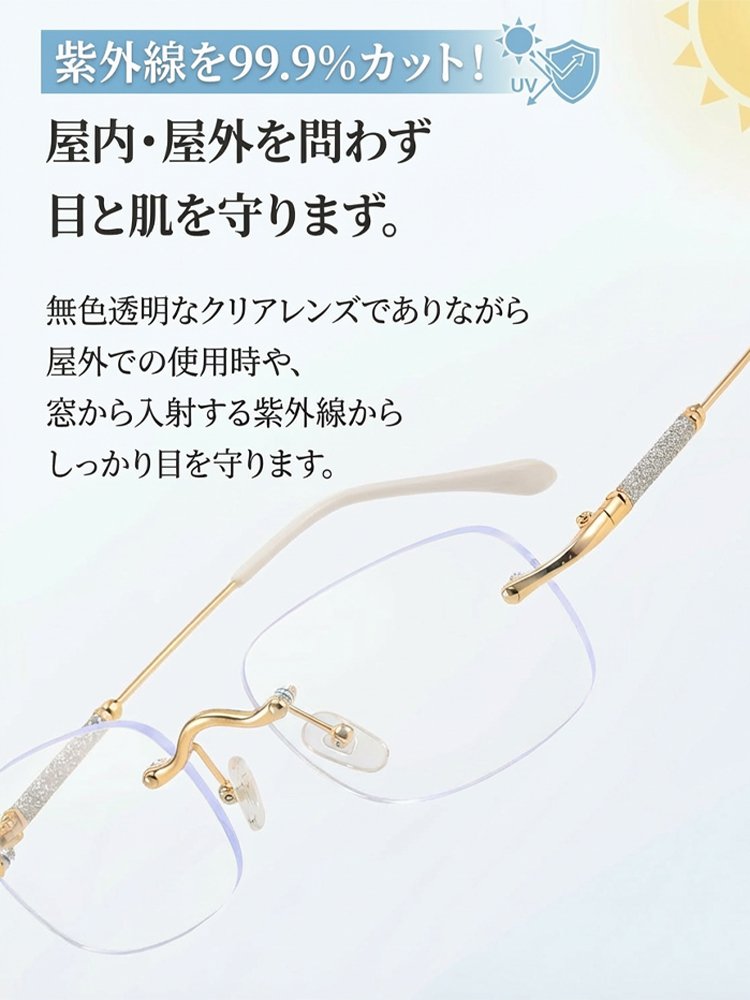 リムレスオートフォーカス老眼鏡