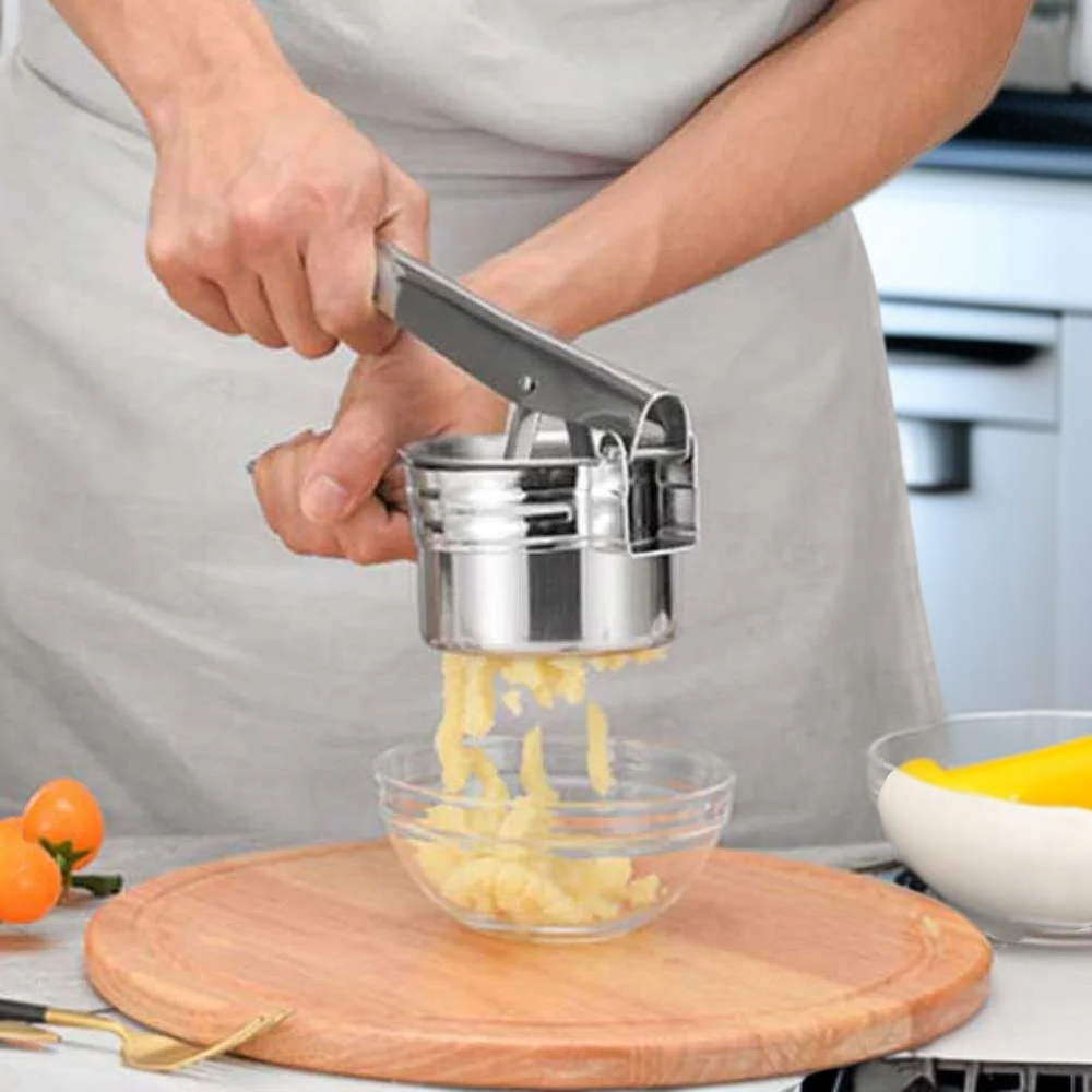 Stalowa wyciskarka do ogórków i tofu, odsączarka do żywności, wyciskacz do cytryn