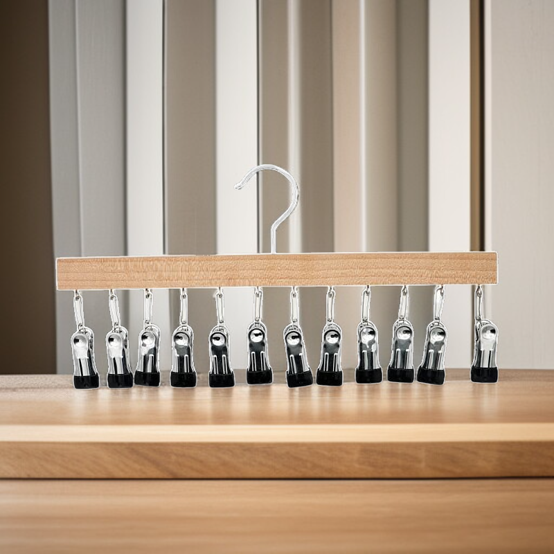 12구 집게 옷걸이 