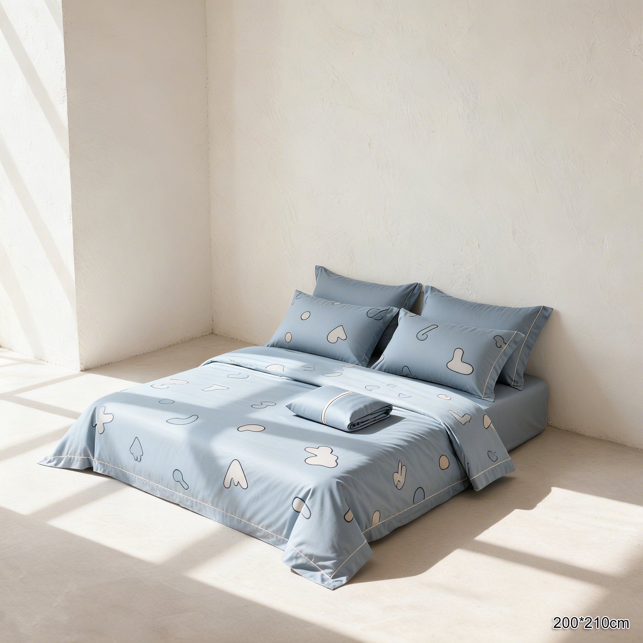 柔らかいコットン生地の質感アップ画像