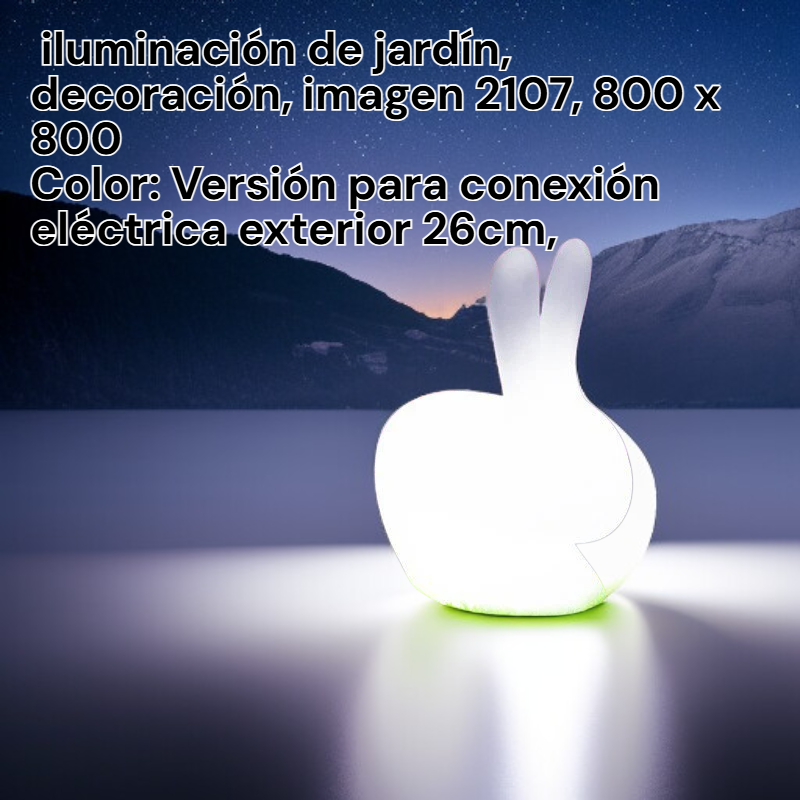  Lámpara de jardín en forma de conejo, luz ambiental para exteriores, decoración de jardín