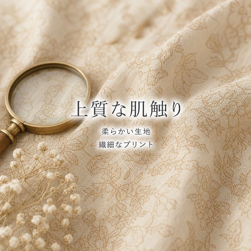 ウエストゴム付き花柄二重レイヤースカート