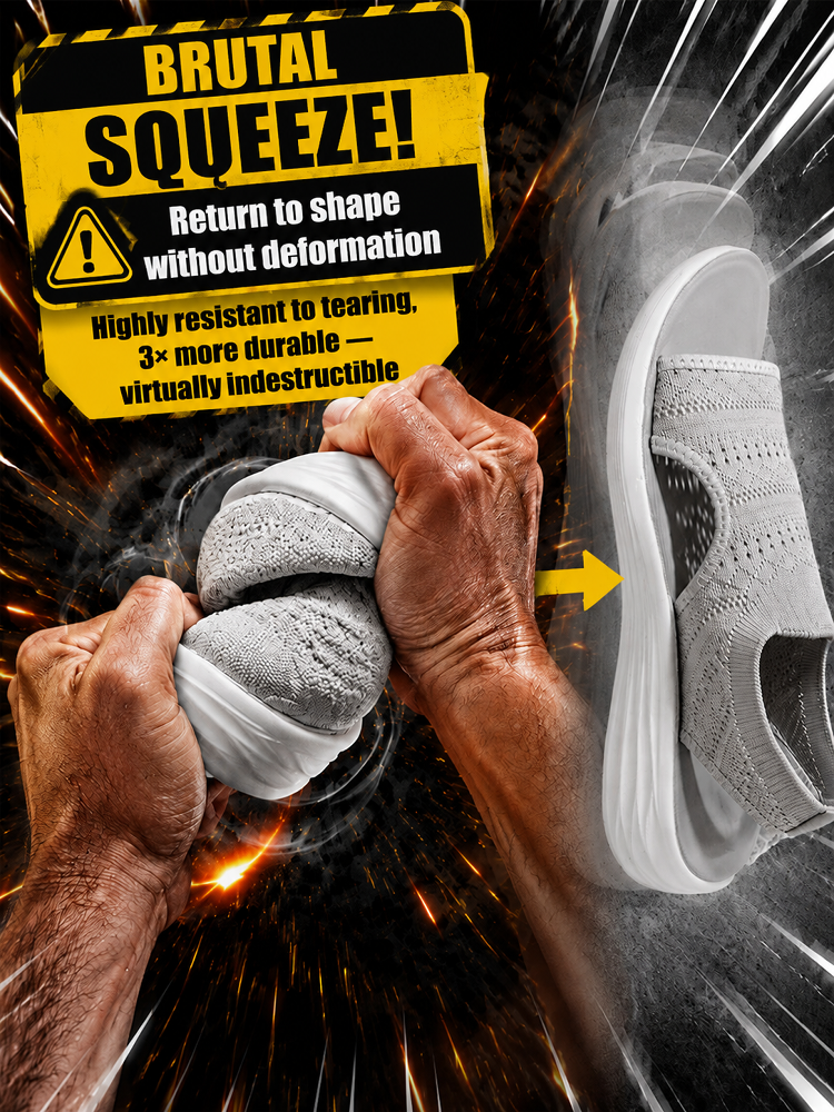 Arch Support Fly Knit Slip-On Walking Sandals | Same All-Day Comfort As Premium Walking Shoe Brands