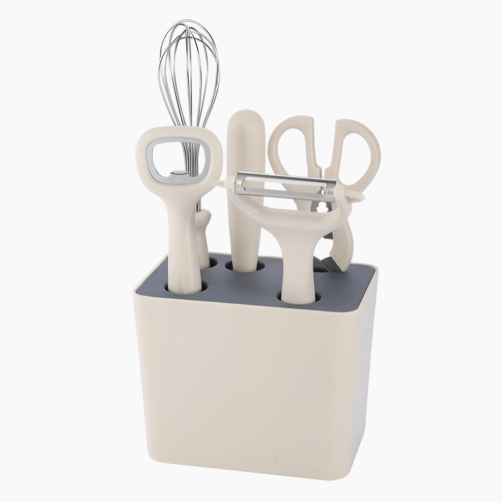 キッチンヘルパー、多機能6ピースメロン皮むき器、フルーツナイフ、栓抜き、はさみ、実用的な食品サプリメントガジェットセット