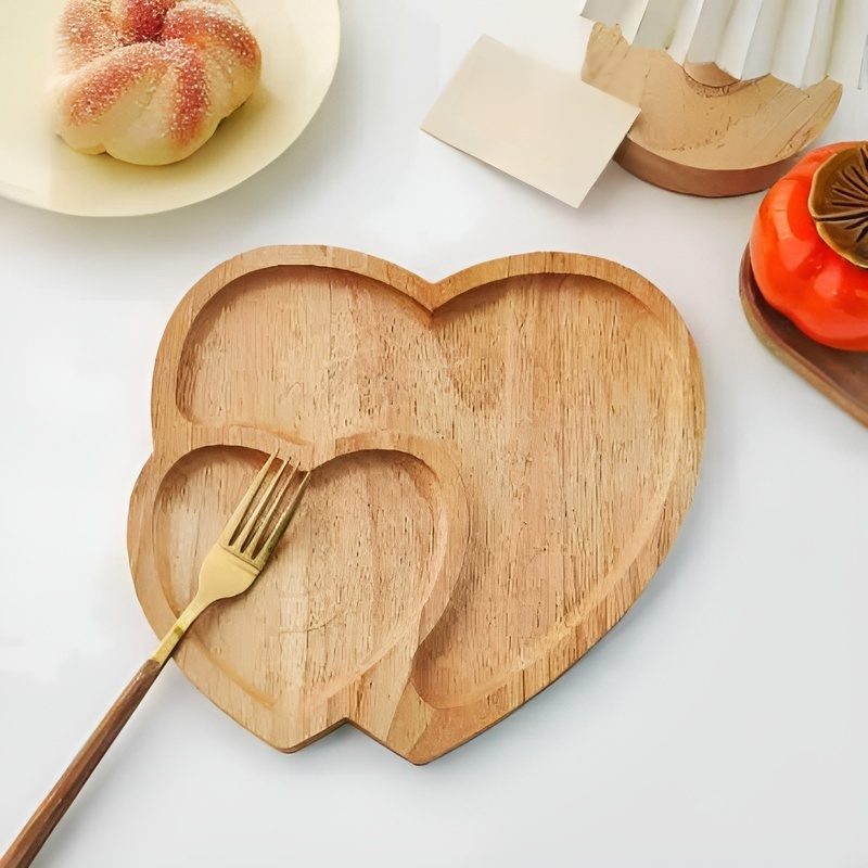 Bandeja de bambú para restaurante, frutero, bandeja de té para uso doméstico