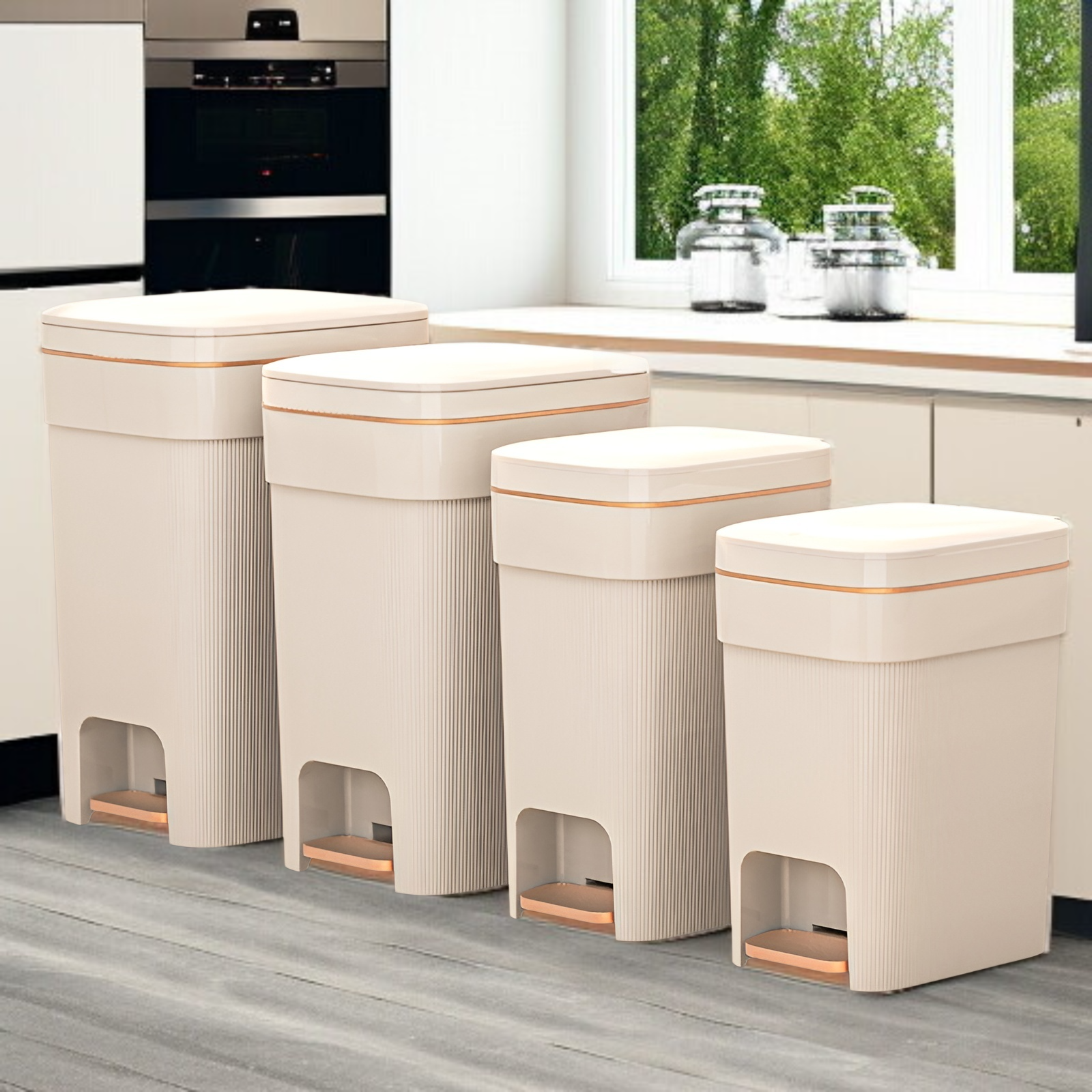 家庭用キッチンゴミ箱縦型パターン大容量ゴミ箱リビングルームバスルームゴミ箱蓋付きトイレゴミ箱寝室大型ゴミ箱高級ゴミ箱