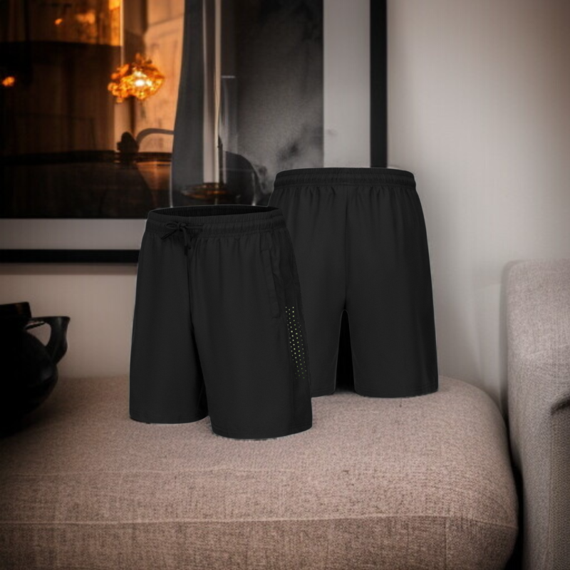 남자 여름 속건 겉옷 아이스 트레이닝 반바지 세트 빅사이즈 캐주얼 반바지 여름 겉옷 트레이닝 반바지