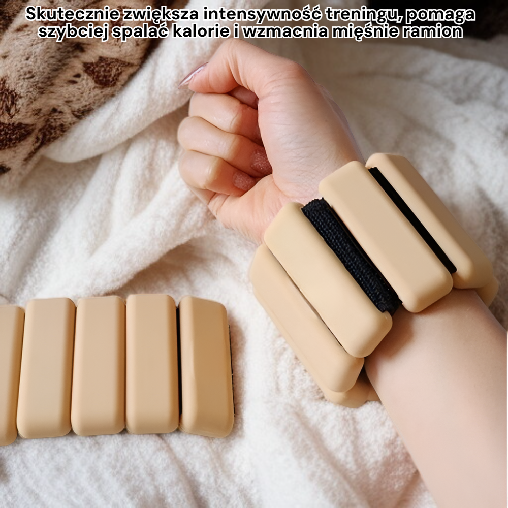 Silikonowa bransoletka fitness z obciążeniem