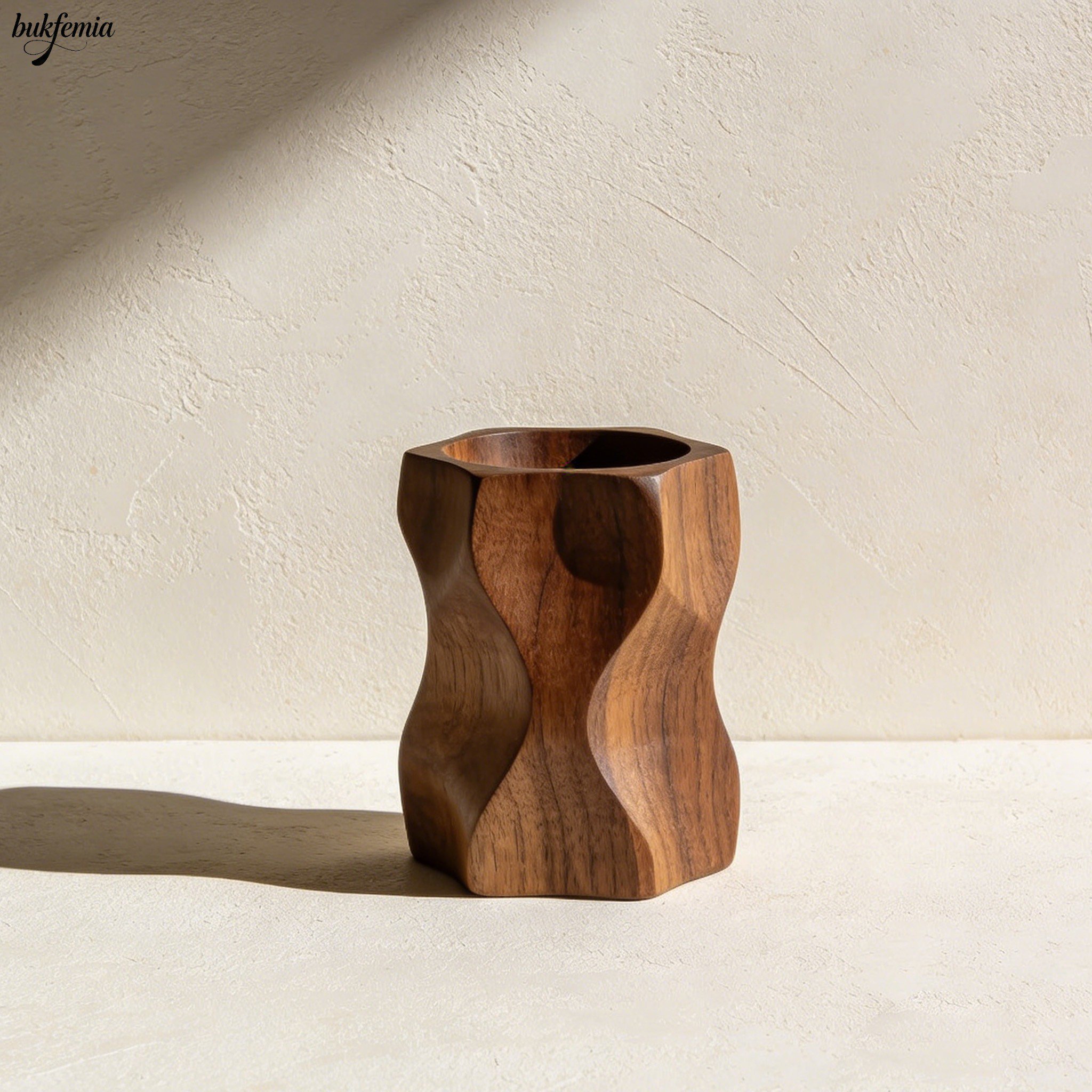 Solid wood pen holders (7 pieces)