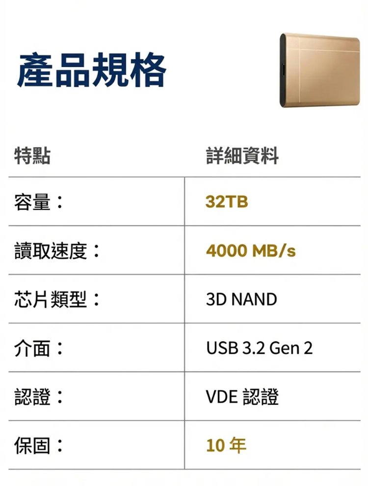【手機電腦通用】高速行動固態硬碟
