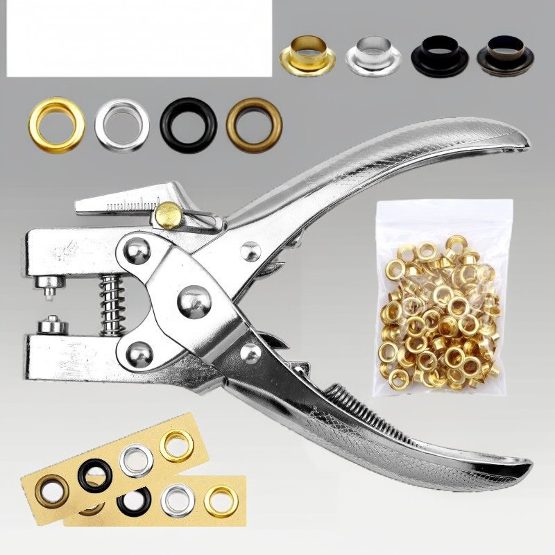 Alicates de ojo de buey con punzonado y chasquido integrados