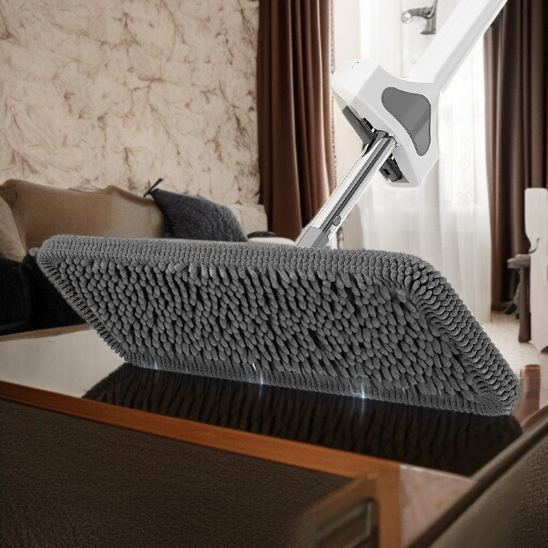 가정용 플랫 밀대 건습 겸용 원터치 셰닐 리필 손세탁 우드 플로어 밀대