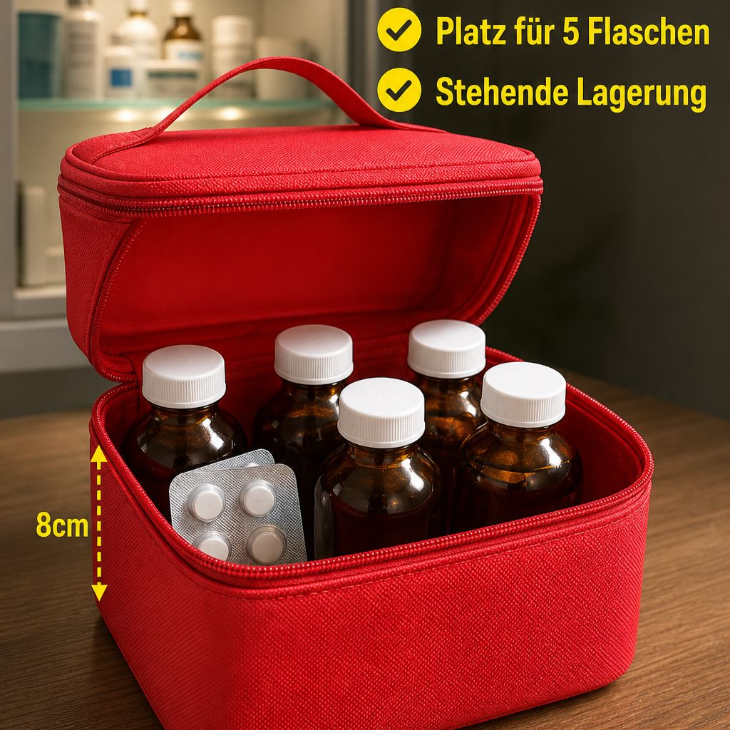 Rote Erste-Hilfe-Tasche Aufbewahrungstasche Reise Hausapotheke