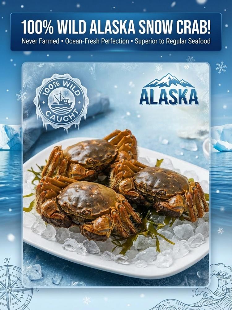 Crispy ready-to-eat sea crab