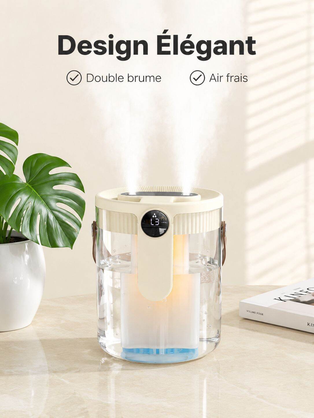 Humidificateur à double buse, grand volume de brume