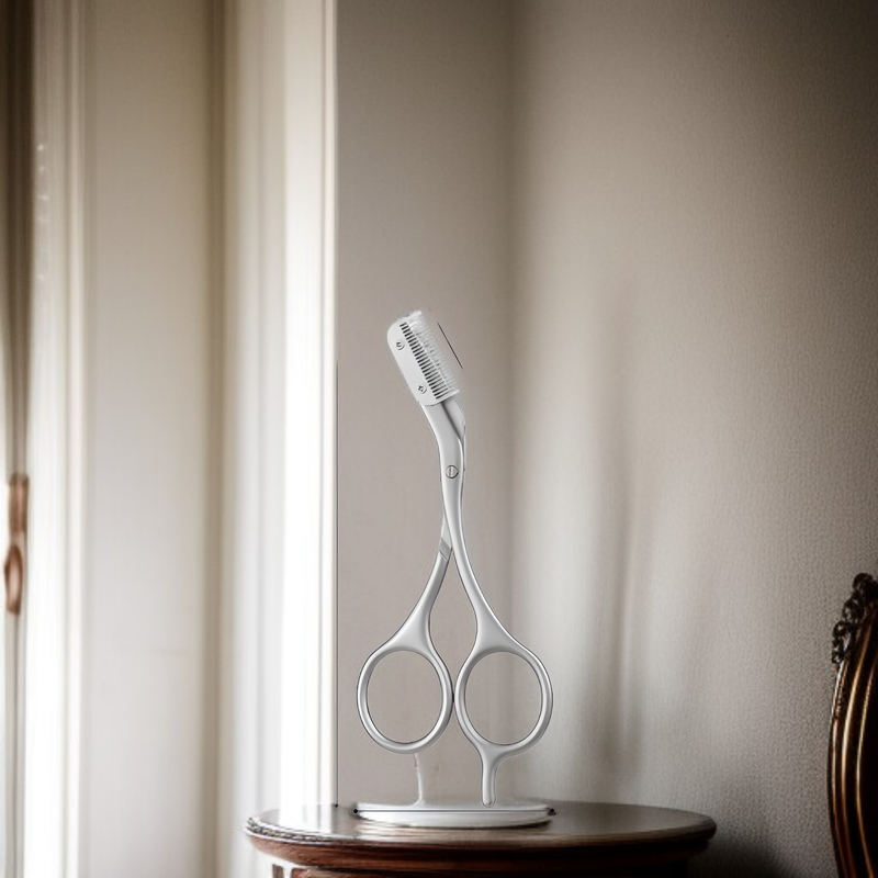 Eyebrow Grooming Scissors with Comb