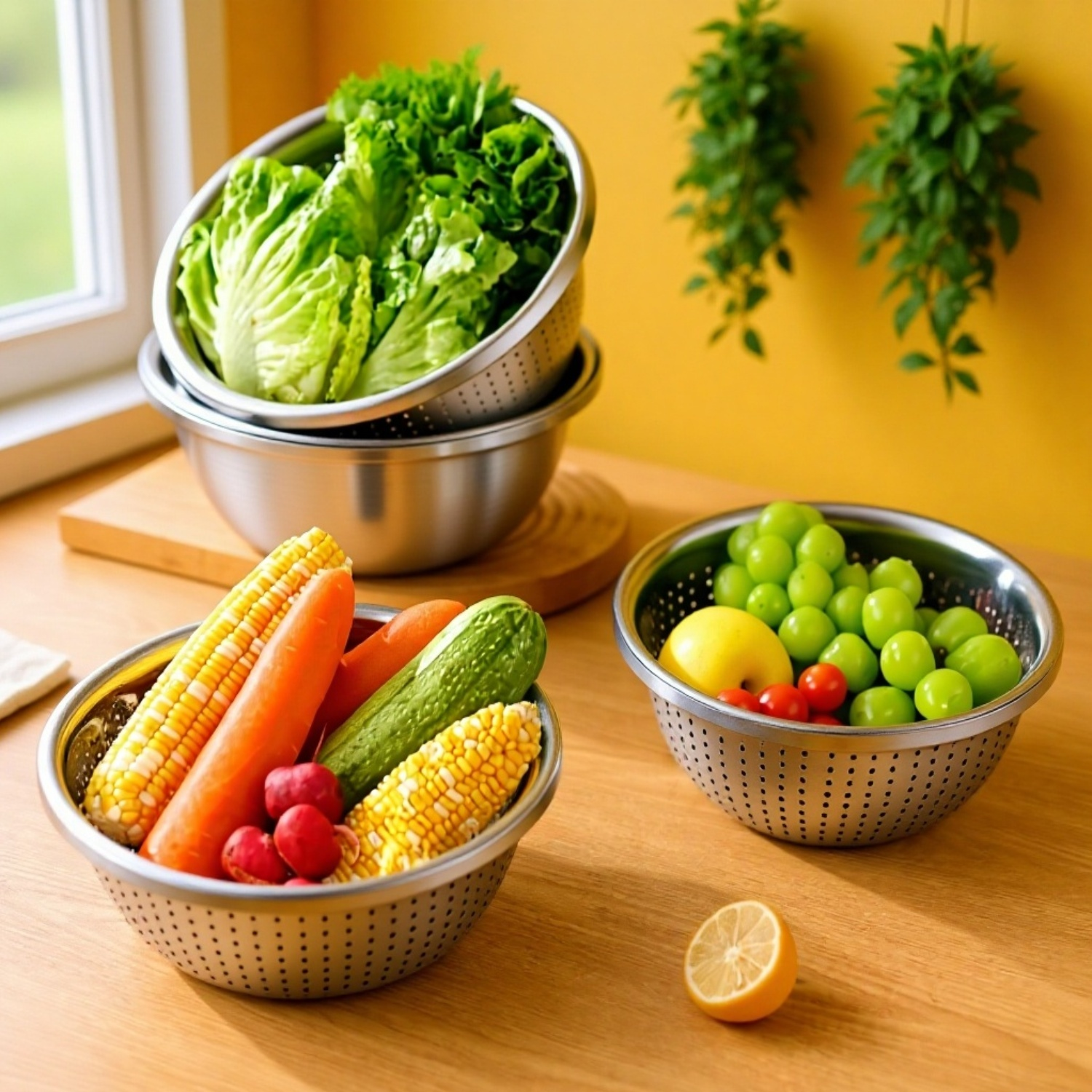 Heavy-duty stainless steel drain basin for home use