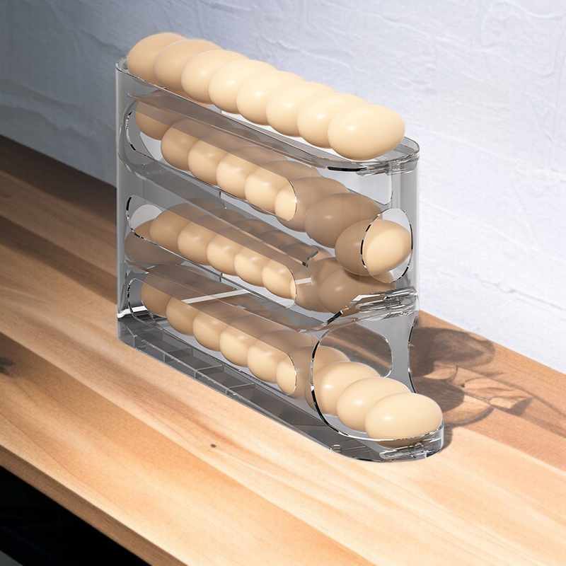 투명 미끄럼틀 계란 수납함