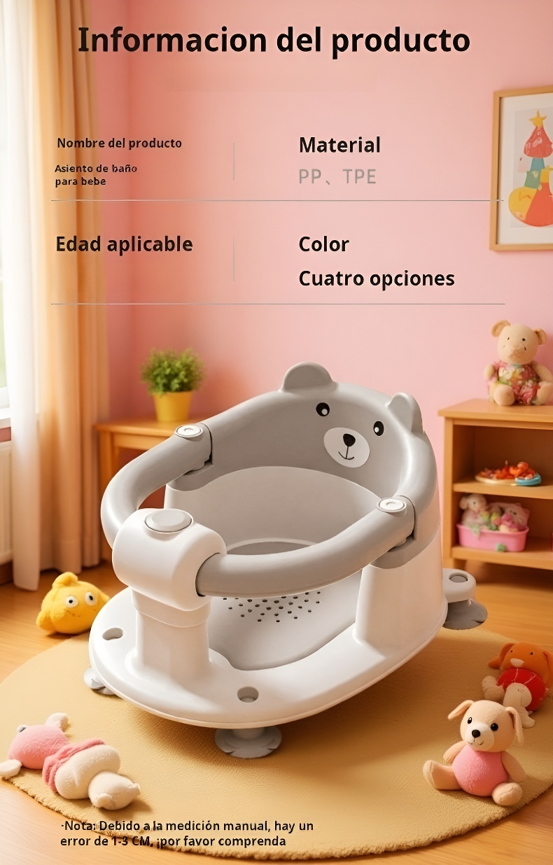 Rincón de baño infantil antideslizante