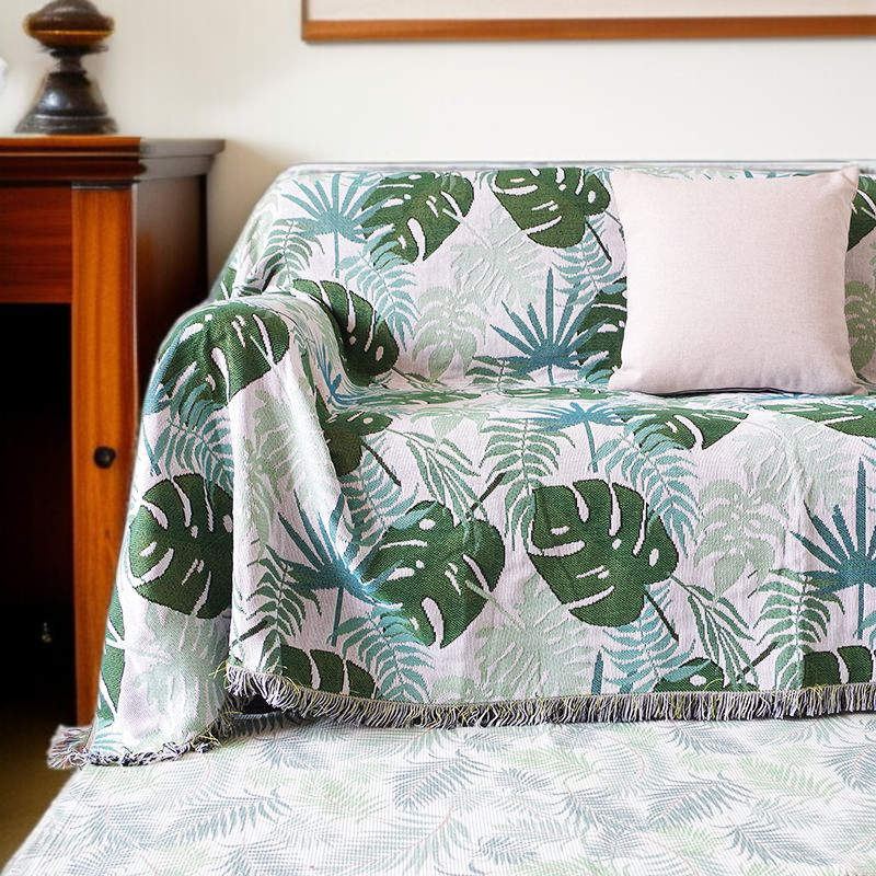 防塵フルカバーソファータオル 鯉装飾カーペット・テーブルクロス ソファブランケット 鯉柄テーブルクロス