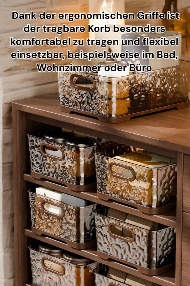 Luxuriöser Kunststoffkorb für stilvolle Organisation