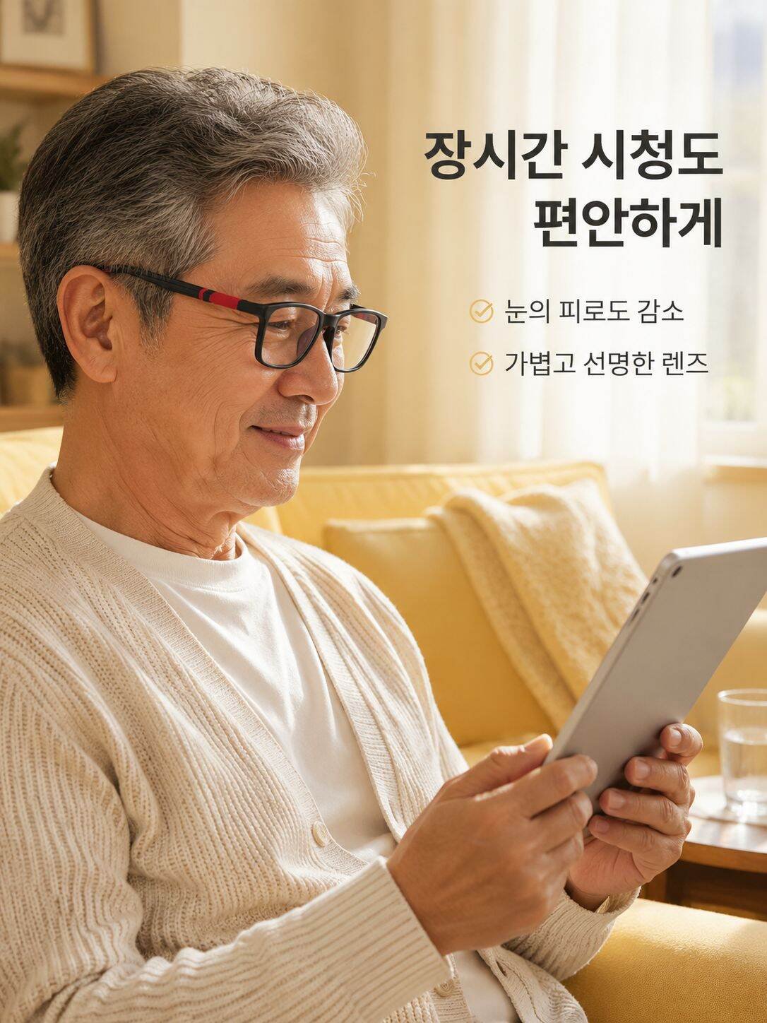스타일리시한 디자인의 돋보기 안경
