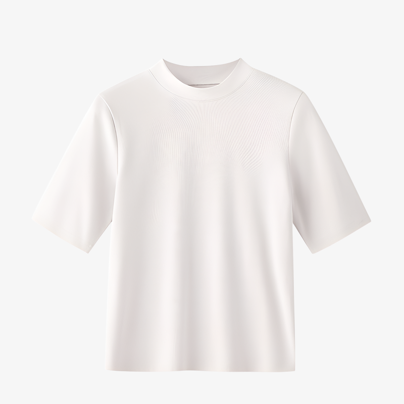 【柔らかくて優しい】2026春夏新作 五分袖スタンドカラー テンセルTシャツ 薄手ゆったり 半袖 快適 軽量 着痩せ レディース トップス プラスサイズあり