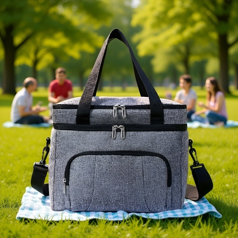 Bolsa de picnic grande con aislamiento de doble capa